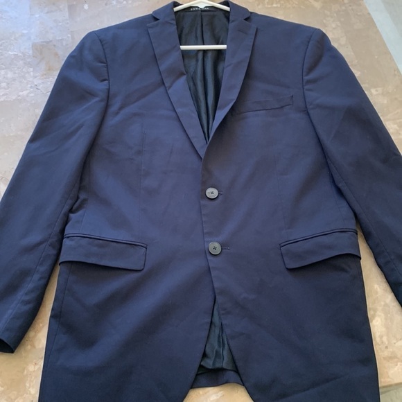 Zara Man navy blue blazer size USA 38‎ two buttons classic elegant casual - Picture 10 of 16